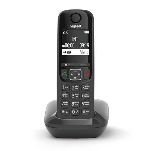 Gigaset AS690 TRIO téléphone DECT noir - base + 3 combinés