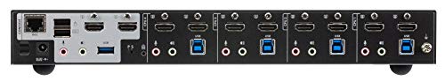 ATEN CS1844-AT-G commutateur écran, clavier et souris Noir