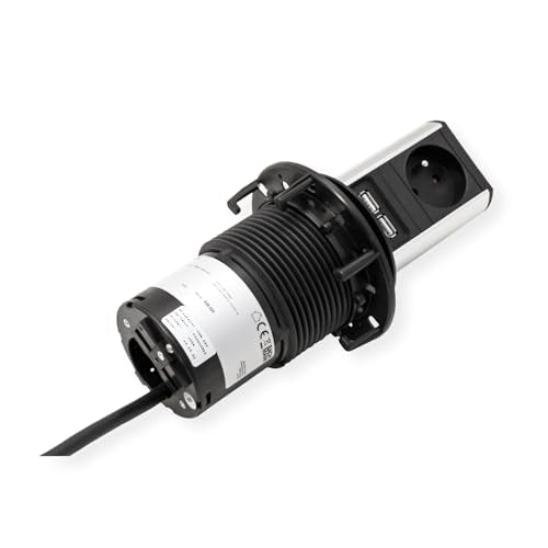 BACHMANN Multip. encastrable ELEVATOR 1 prise+1 charg 2 USB
