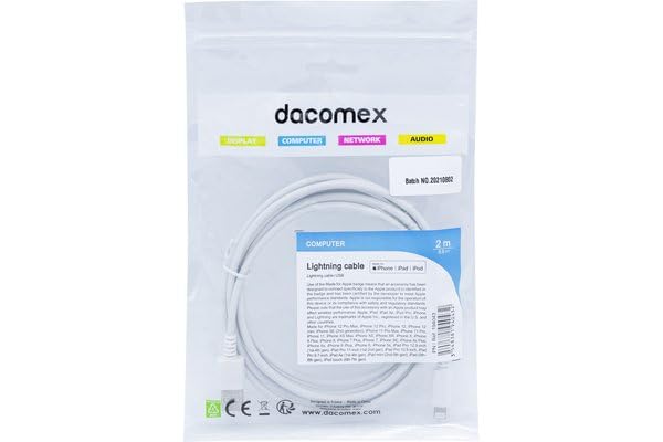 DACOMEX MFi cordon Lightning / USB 2 m