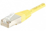 Cordon RJ45 catégorie 5e F/UTP jaune - 0,3 m