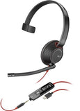 POLY Blackwire C5210 casque MS USB-C/A+Jack - 1 écouteur