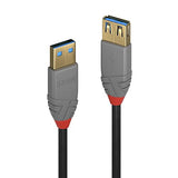 LINDY 2m USB 3.0 Type A extension cable A male / female Anthra Line