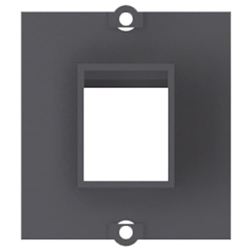 BACHMANN Plastron vide 1 embase keystone (RJ45, USB, HDMI)