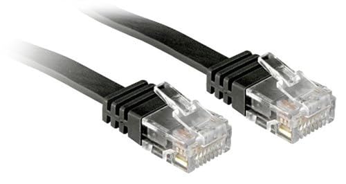 LINDY Cat.6 Flat Ribbon Patch Cable White 1m Without Shielding