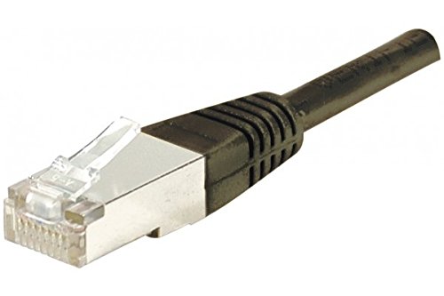 Cordon RJ45 catégorie 6 F/UTP noir - 1 m