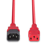 LINDY 0.5m IEC Extension Lead Red