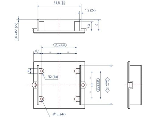 BACHMANN Plastron obturateur pour module