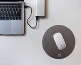 XTREMEMAC Tapis de souris rond en aluminium Gris