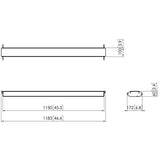 VOGEL S Barre jonction PFA9129 entre 2 PFT **20 / PFF **20 - 115 cm