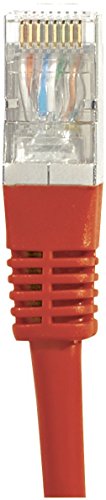 Cordon RJ45 catégorie 6 S/FTP rouge - 0,3 m