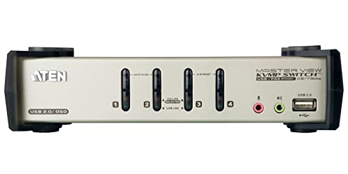 Aten CS1734B Switch KVM VGA/USB avec câbles - 4 U.C.