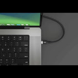 TARGUS HYPER 1M Silicone 240W USB-C Charging Cable - Black