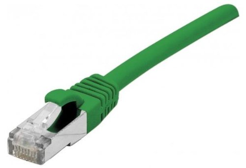 Cordon RJ45 catégorie 6 F/UTP LSOH snagless vert - 0,5 m