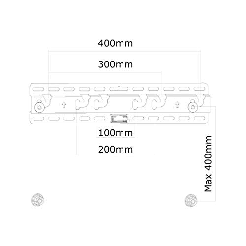 NEOMOUNTS LED-W040 Support pour écran mural 23-52p - ultra-plat