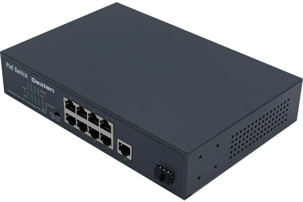 DEXLAN SWITCH 8P 10/100 PoE+ 120W & 1 Gigabit & 1 SFP