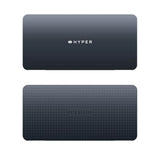 TARGUS HyperDrive Universal Silicon Motion USB-C 10-in1 Dual HDMI Docking Station - Grey - B2B only
