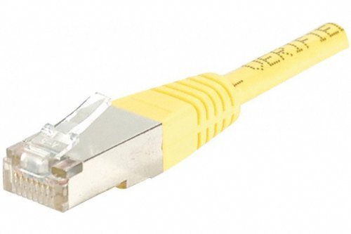 Cordon RJ45 catégorie 6 F/UTP jaune - 1 m