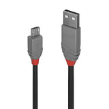 LINDY Câble USB 2.0 type A vers Micro-B Anthra Line 2m
