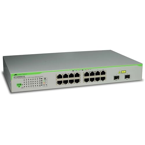 ALLIED 16x port x10/100/1000BaseT WebSmart switch with 2 unpopulated SFP bays