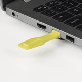 LINDY RJ45 Port Blocker key yellow