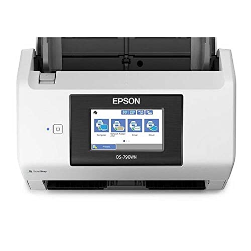 EPSON WorkForce DS-790WN Document scanner Duplex A4 600x600dpi 45ppm mono/45ppm colour ADF 100sheets 7000scans/d USB 3.0 Wi-Fi