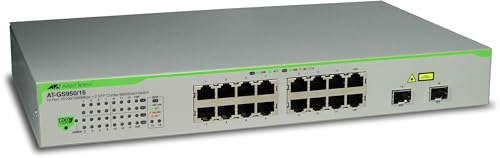 ALLIED 16x port x10/100/1000BaseT WebSmart switch with 2 unpopulated SFP bays