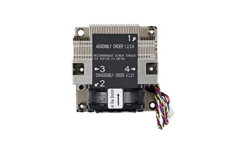 Supermicro SNK-P0068AP4 systeme de refroidissement d’ordinateur Processeur Refroidisseur d'air 6 cm Noir, Nickel