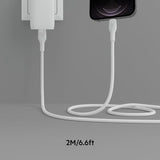 BELKIN Câble USB-C vers Lightning Silicon 2m Blanc