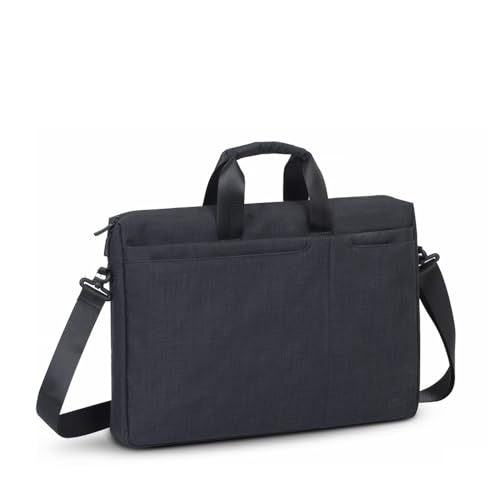 Sacoche business 5 poches 17.3", Polyester ECO  noir chambré
