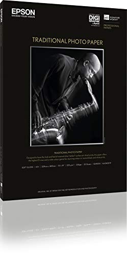 EPSON S045053 Traditional photo  papier inkjet 330g/m2 610x914mm 25 feuilles pack de 1