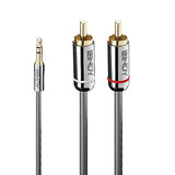 LINDY Cromo Line Audio Cable Stereo 3.5mm-RCA M-M 0.5m anthrazit