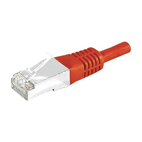 Cordon RJ45 catégorie 6 S/FTP rouge - 0,15 m
