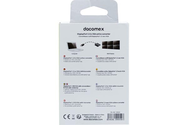 DACOMEX Convertisseur actif DisplayPort 1.2 vers VGA
