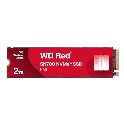 WD Red SSD SN700 NVMe 2To M.2 2280 PCIe Gen3 8Gb/s internal drive for NAS devices POWERED BY SANDISK