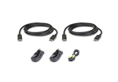 ATEN 2L-7D02UDPX5 CABLE KVM Dual DisplayPort USB audio - 1,8m