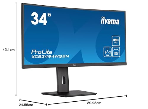 IIYAMA- Moniteur incurvé 34" XCB3494WQSN-B5