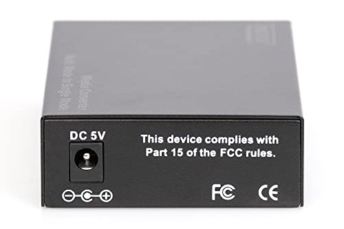 Digitus DN-82133 convertisseur de support réseau 1000 Mbit/s 1550 nm Multimode, Monomode Noir