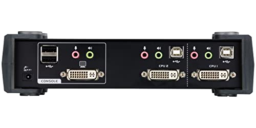 Aten CS1762A KVM DVI / USB + Audio - 2 ports avec cables