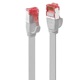 LINDY Cat.6 U/FTP Flat Patch Cable Grey 2m