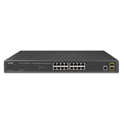 PLANET GS-4210-16T2S commutateur réseau Géré L2/L4 Gigabit Ethernet (10/100/1000) 1U Bleu