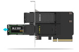ICYDOCK Double Rack amovible SSD NVMe sur slot PCIe 4.0 x8