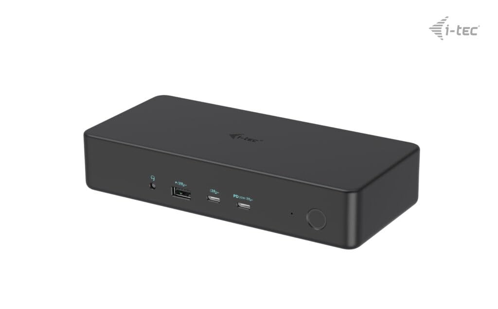 I-TEC USB 3.0 USB-C Thunderbolt 3 Professional Dual 4K Display Docking Station Generation 2 + Power Delivery 100W