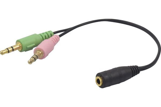 Adaptateur Jack 3.5 mm 4 points CTIA vers micro et casque stéréo
