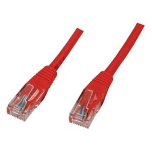 Cordon RJ45 catégorie 5e U/UTP rouge CCA - 10 m