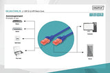 Digitus DK-1617-005/B câble de réseau Bleu 0,5 m Cat6 U/UTP (UTP)