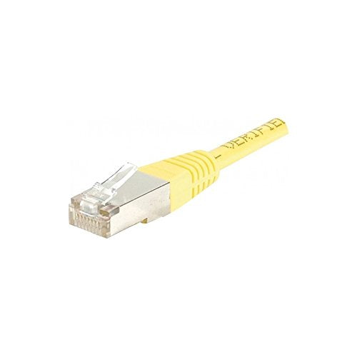 Cordon RJ45 catégorie 6 F/UTP jaune CCA - 10 m