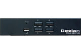 DEXLAN KVM switch 4 ports HDMI 4K / USB / Audio + câbles