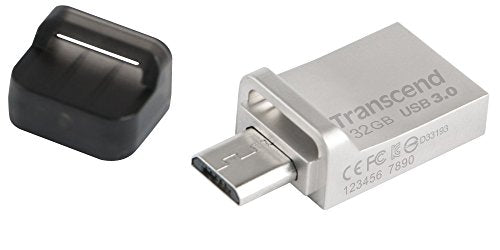TRANSCEND 32Go Clé USB 3.1 Gen 1 - Argentée