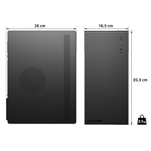 ADVANCE Boîtier Moyen tour Micro ATX OPTIMA sans alim